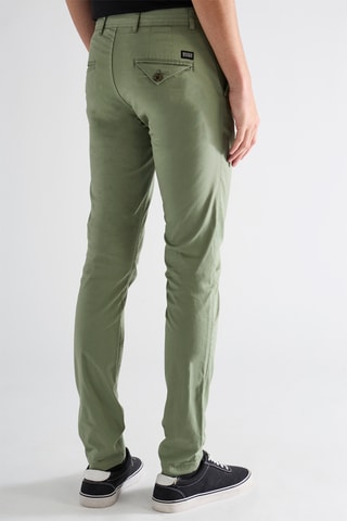 Chino en coton biologique - Vert clair