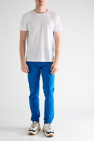 Chino en coton biologique - Bleu