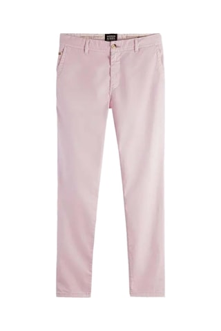 Chino en coton biologique - Rose