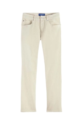 Pantalon slim en velours - Ecru