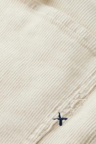 Pantalon slim en velours - Ecru