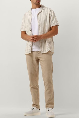 Pantalon regular - Beige