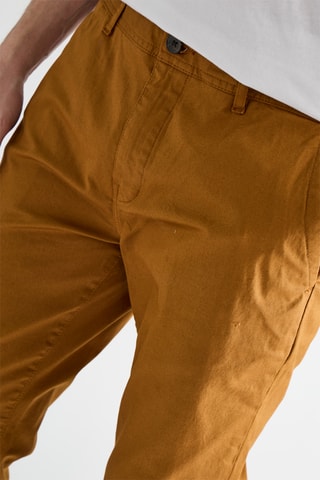 Chino en coton biologique - Moutarde