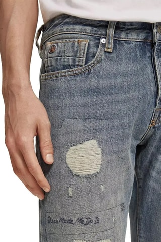 Jean slim en coton biologique - Bleu clair