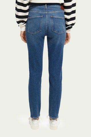 Jean slim en coton biologique - Bleu