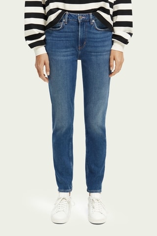 Jean slim en coton biologique - Bleu