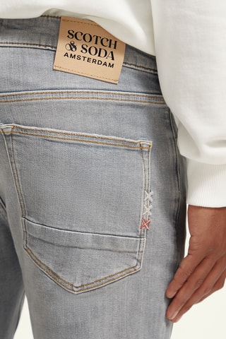 Jean skinny en coton biologique - Gris clair