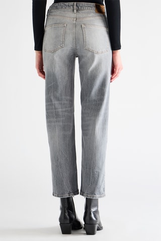 Jean droit en coton biologique - Gris