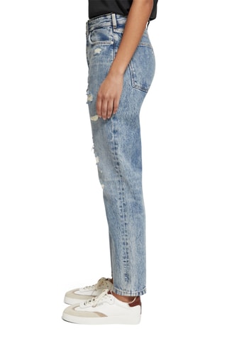 Jean boyfriend en coton biologique - Bleu