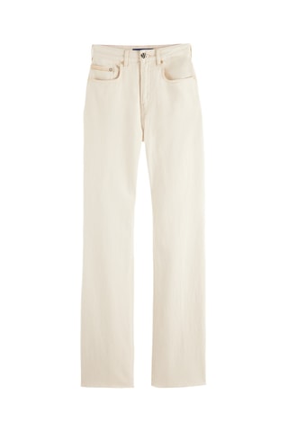 Jean bootcut en coton biologique - Beige