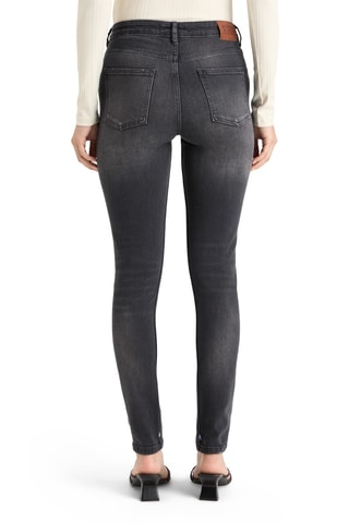 Jean skinny taille haute - Gris