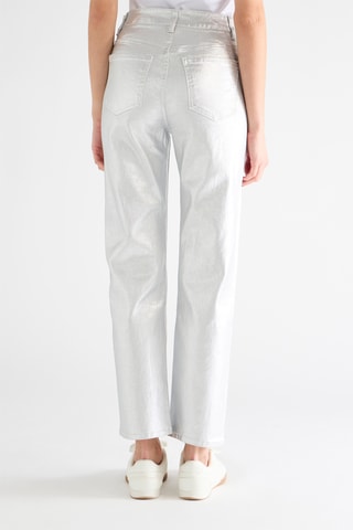 Jean taille haute - Argenté