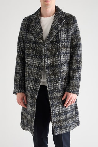 Manteau en laine - Noir et gris