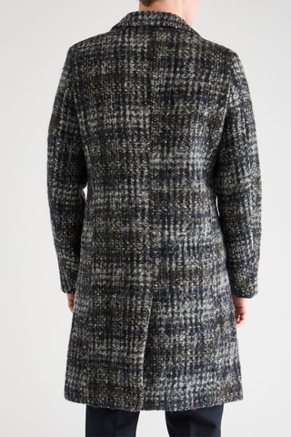 Manteau en laine - Noir et gris