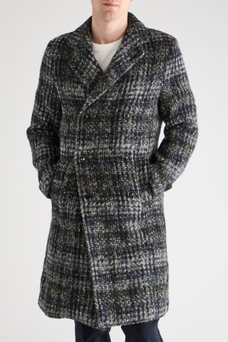 Manteau en laine - Noir et gris