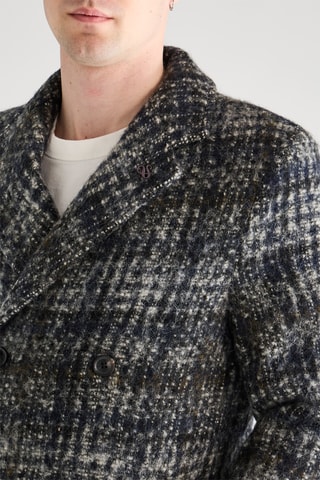 Manteau en laine - Noir et gris