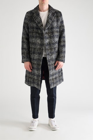 Manteau en laine - Noir et gris