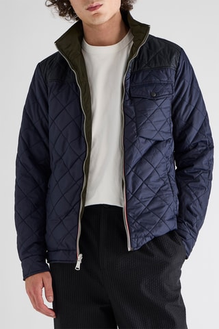 Veste réversible - Vert et bleu marine