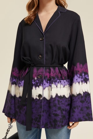 Kimono dip and dye - Noir et violet