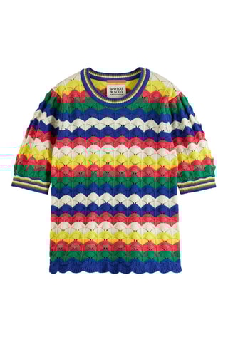 Top - Bleu marine et vert