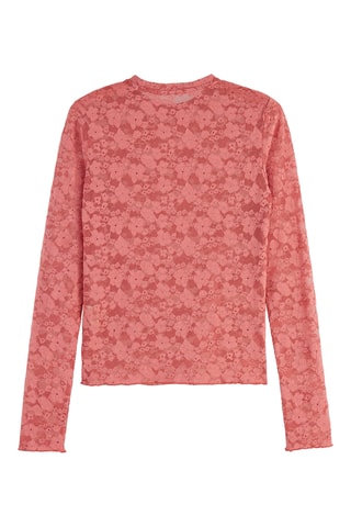 Top en dentelle - Rose