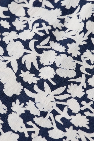 Top - Blanc et bleu nuit