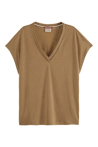 Top relaxed en lin - Vert