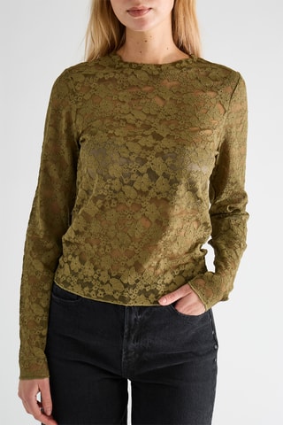 Top en dentelle - Vert