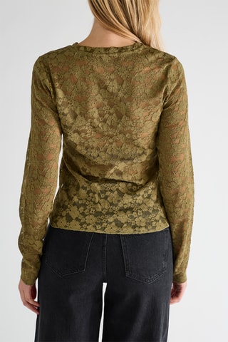 Top en dentelle - Vert