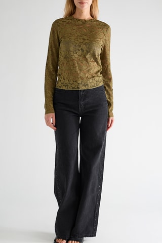 Top en dentelle - Vert