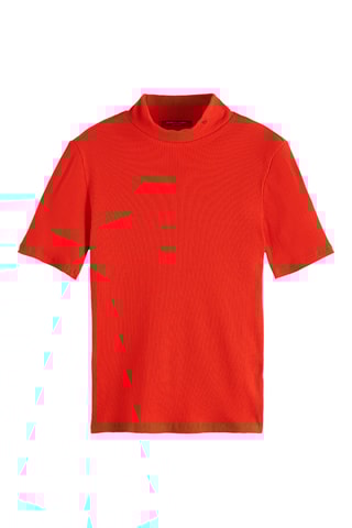 Top en coton biologique - Orange