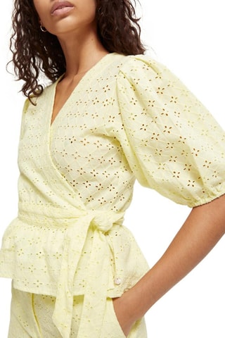 Blouse en coton biologique - Jaune