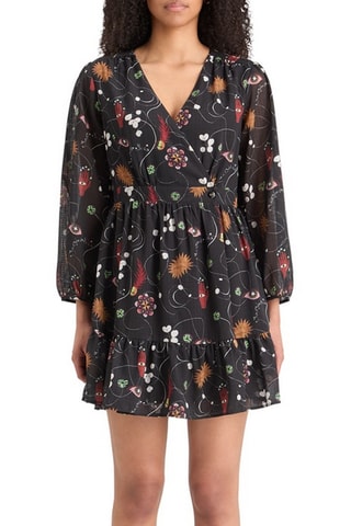 Robe portefeuille - Noir