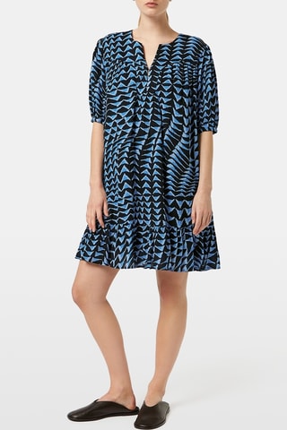 Robe volantée - Bleu