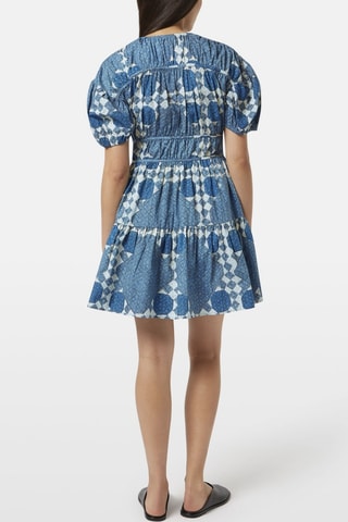 Robe volantée - Bleu