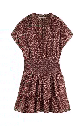 Robe volantée - Bordeaux