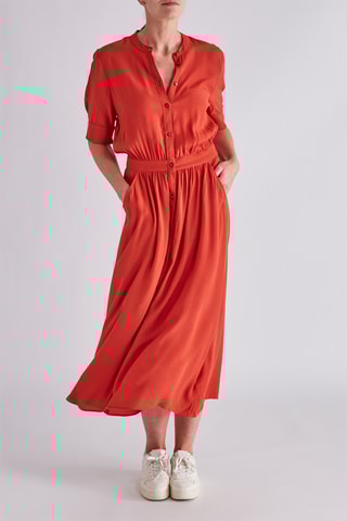 Robe midi - Rouge