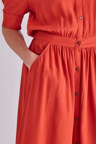 Robe midi - Rouge