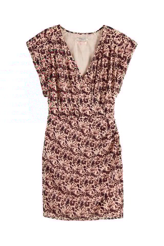 Robe droite - Marron et beige