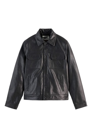 Blouson en cuir - Noir