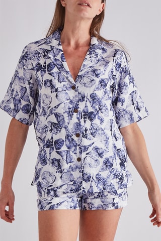 Chemisier en lin - Blanc