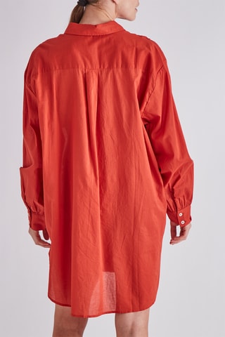 Chemisier oversize - Rouge