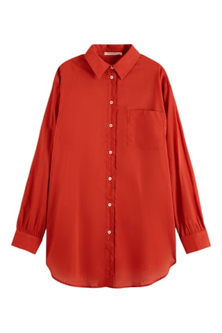 Chemisier oversize - Rouge