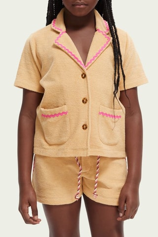 Chemisier en coton biologique - Beige