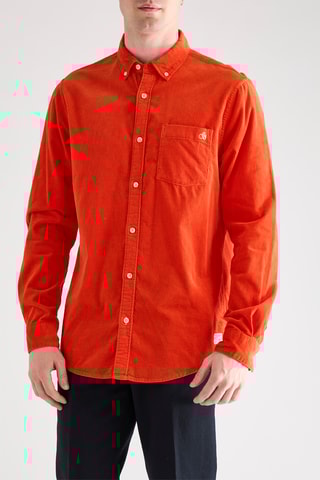 Chemise en velours - Orange