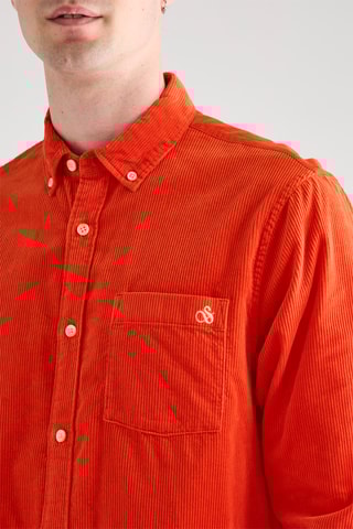 Chemise en velours - Orange