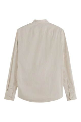 Chemise slim en coton biologique - Beige