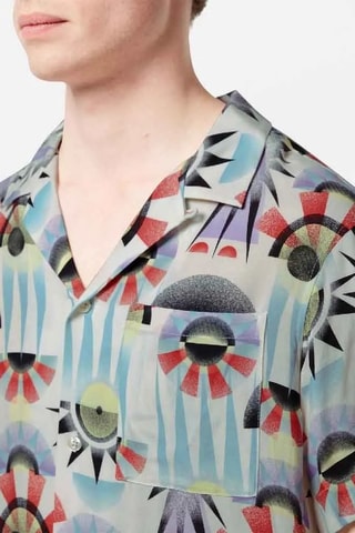 Chemise regular - Beige et bleu clair