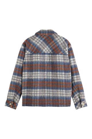 Surchemise en laine - Bleu