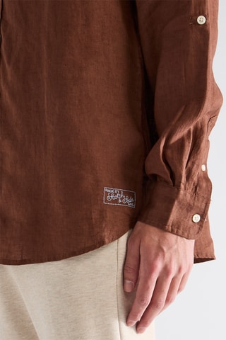 Chemise en lin - Marron
